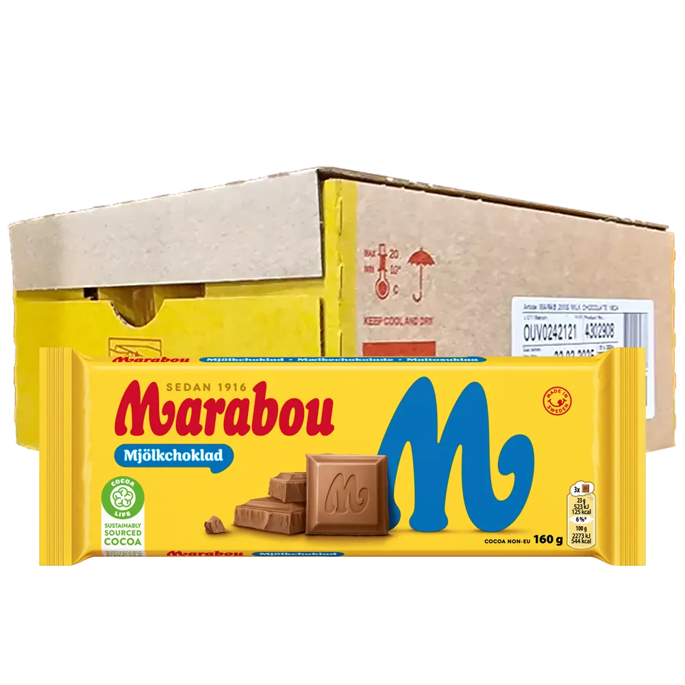 Marabou Mjölkchoklad 160g x16