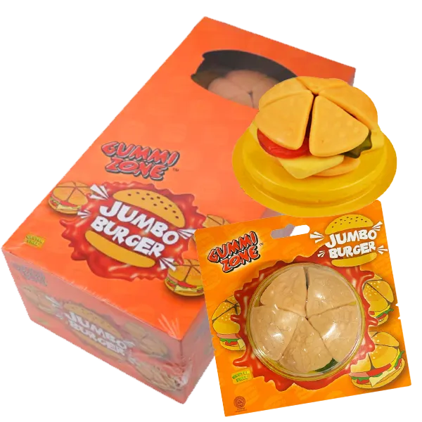 Gummi Zone Jumbo Burger 88G x 6st