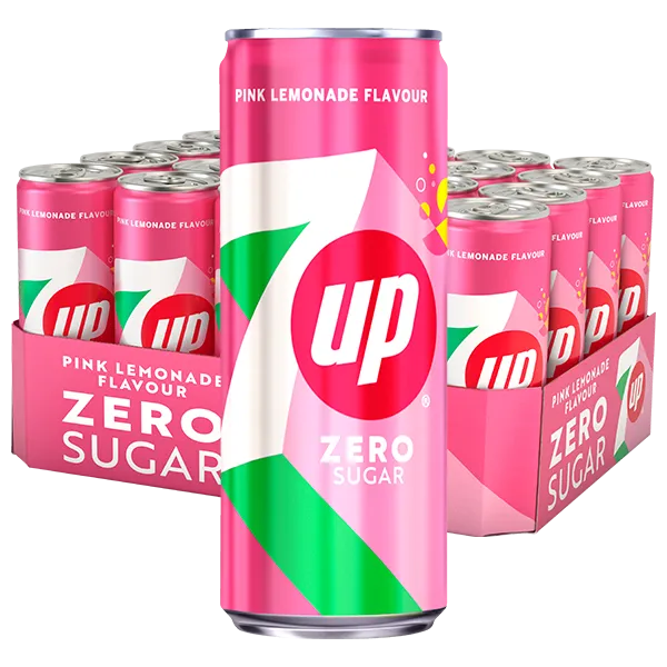 7UP Pink Lemonade Zero 33cl x 20st