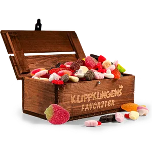 Klippkungens Favorit Godis Trälåda 500g