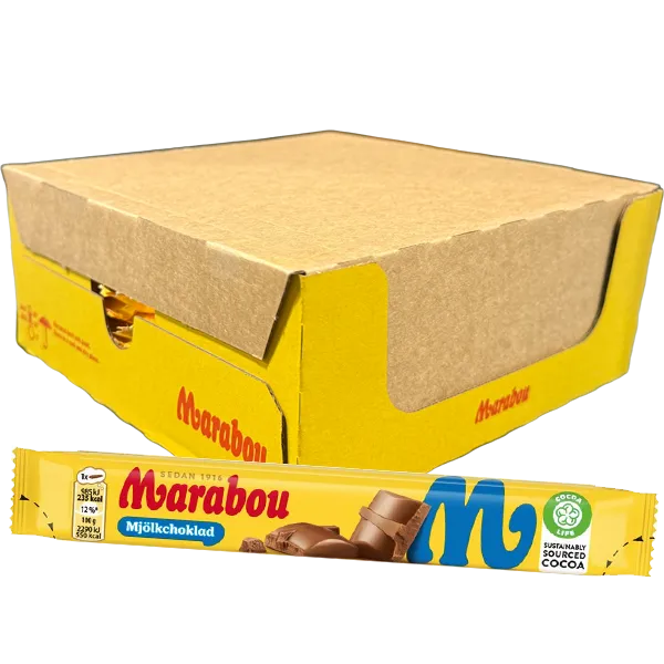 Marabou Mjölkchoklad Bar 43g x 36st