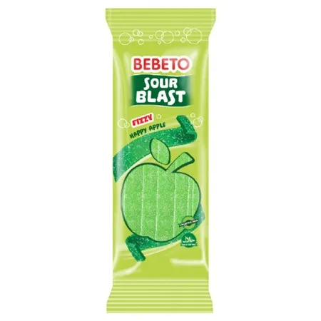 BEBETO SOUR BLAST FIZZY APPLE 180G /