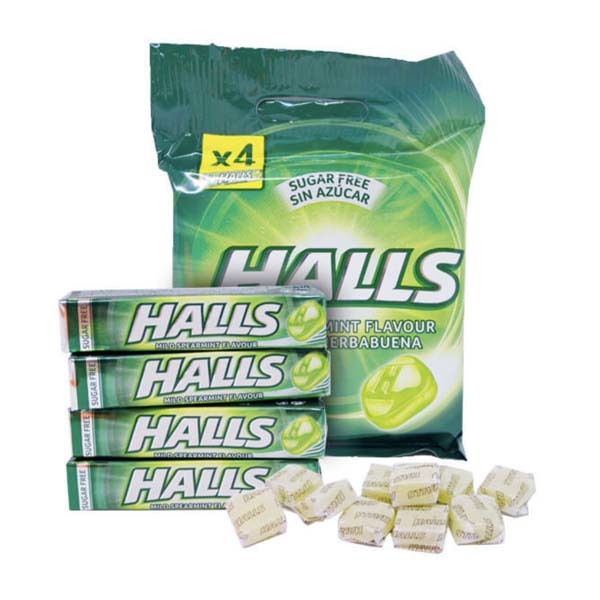 Halls Spears Sockerfri 24 st x 4-pack /