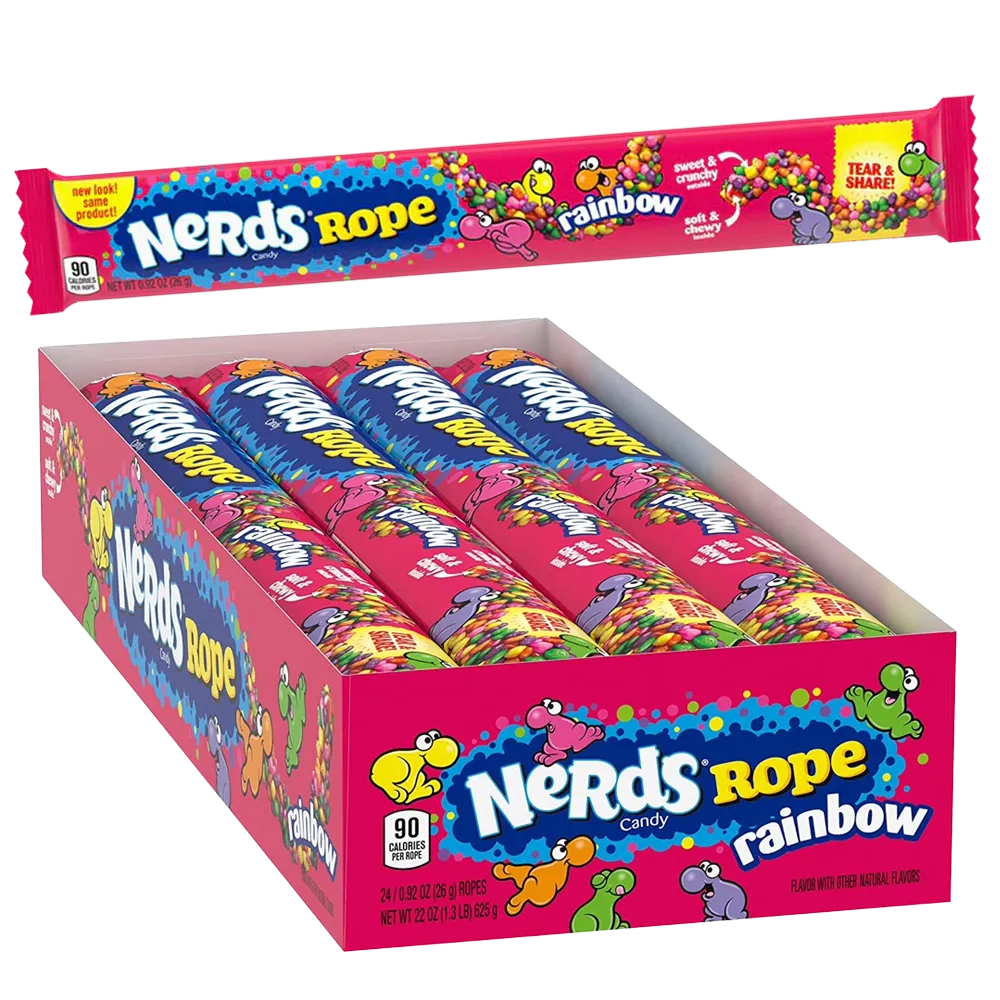 Nerds Rainbow Rope 26g x 24st