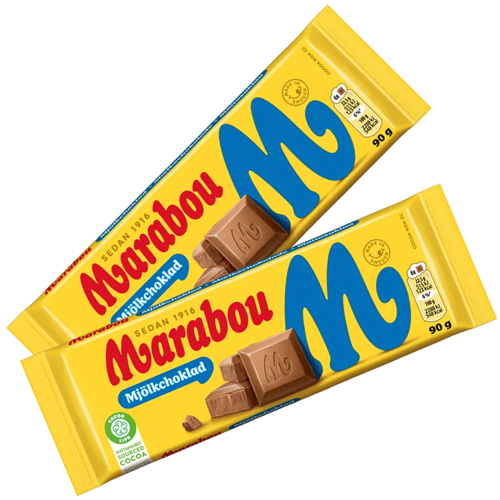 2st - Marabou Mjölkchoklad 90g