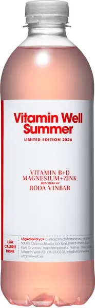 Vitamin Well Summer Röda Vinbär 50cl