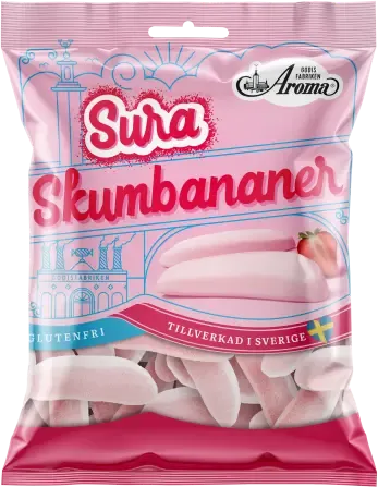 Aroma Sura Skumbananer Jordgubb 95g