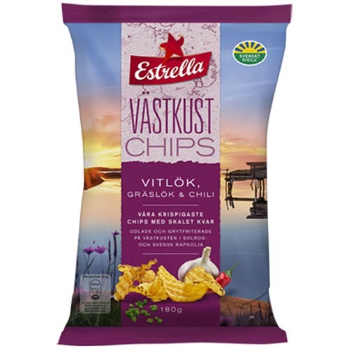 Estrella Västkust Vitlök 180g x 10st /