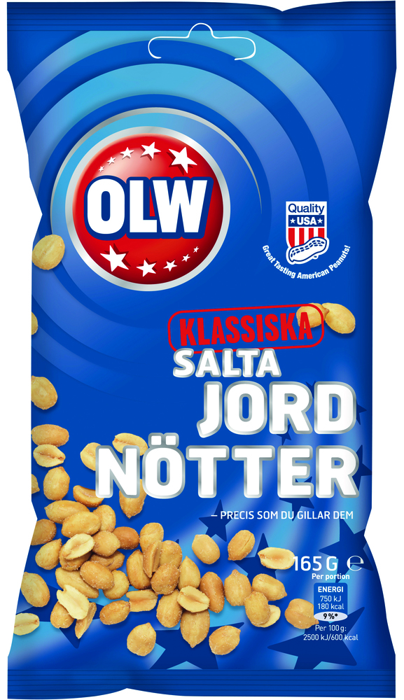 SALTA JORDNÖTTER OBS! 165 GR HELLÅDA