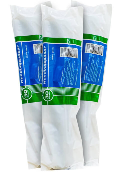 Hundbajspåsar - 30-pack x 3 st /