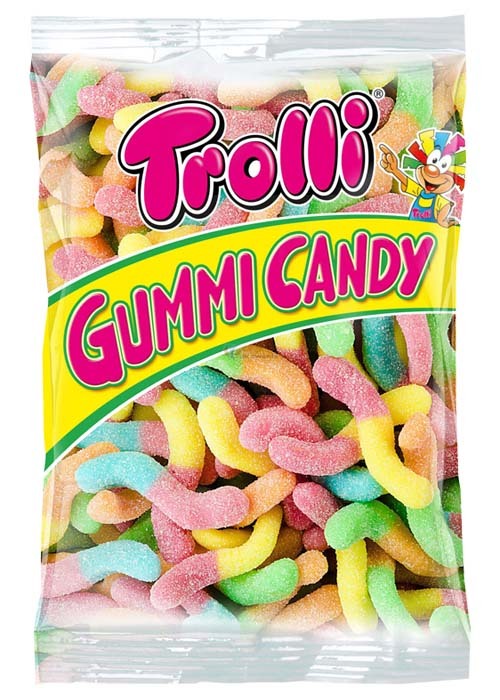 TROLLI SOUR GLOWWORMS - 1 kg /