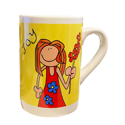 Kaffekopp Gul Joy /