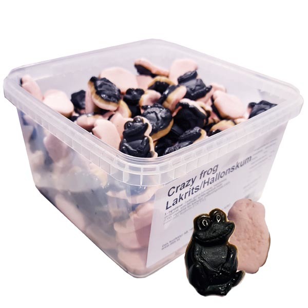 Crazy Frog Skum Salmiak/Hallon 1,6 kg /
