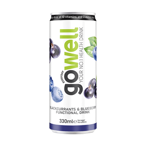 Gowell Svarta vinbär/Blåbär 33cl