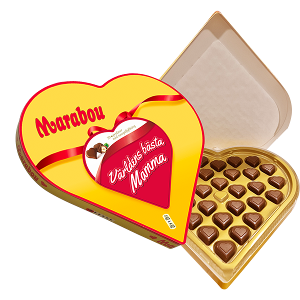 Världens Bästa Mamma Hjärtan Ask 165g