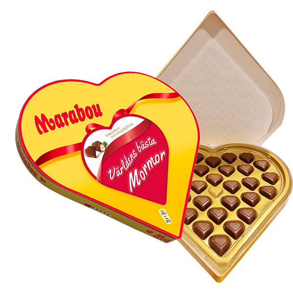 Världens Bästa Mormor Hjärtan Ask 165g