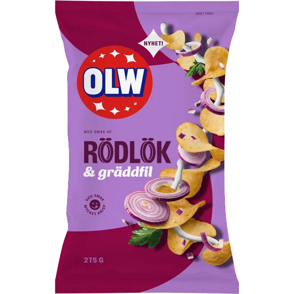 OLW Rödlök & Gräddfil 275g