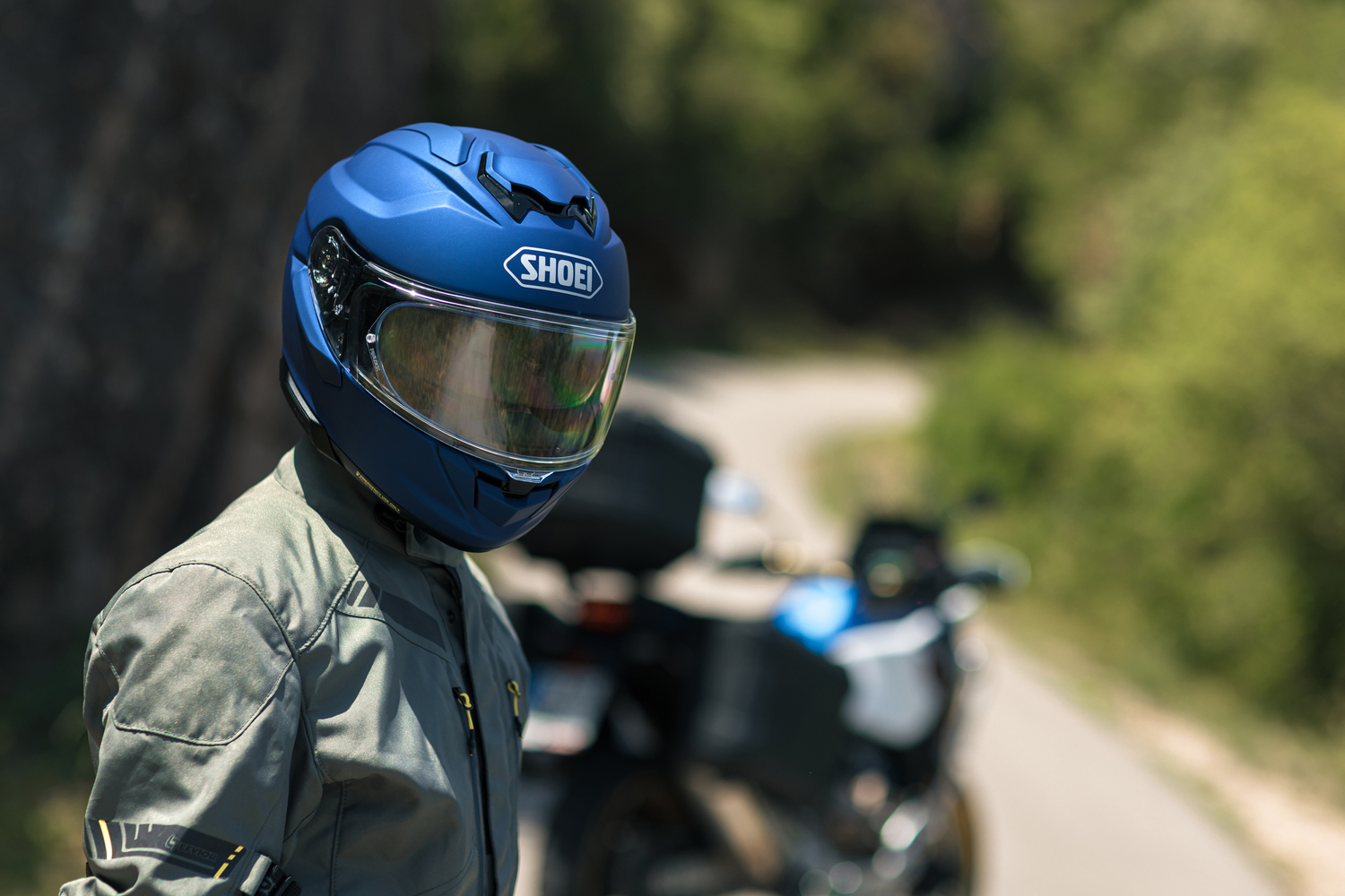 Produkt bilder Shoei GT-Air 3 Matt Blå Metallic MC-hjälm