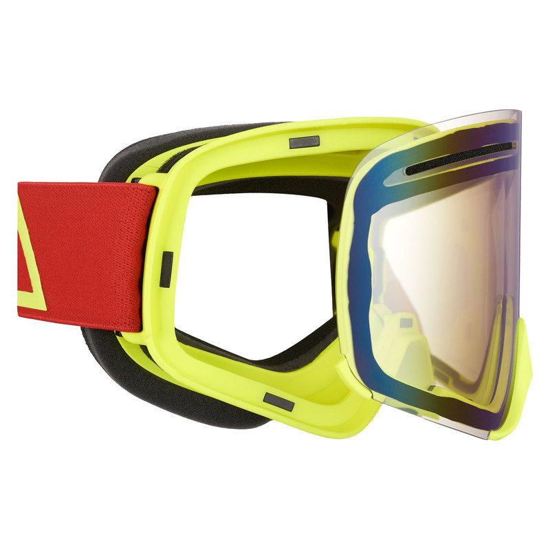 Produkt bilder AMOQ Vision Vent+ Magnetic Skoterglasögon Red-HiVis - Gold Mirror