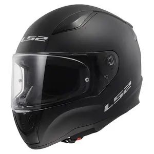 LS2 Rapid II Mattsvart MC-hjälm