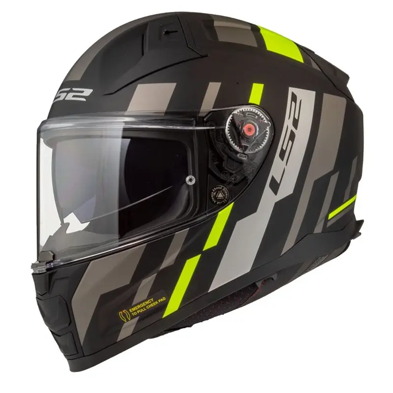 Produkt bilder Hjälm Ls2 Ff811 Vector Ii Tron Matt Svart/Gul