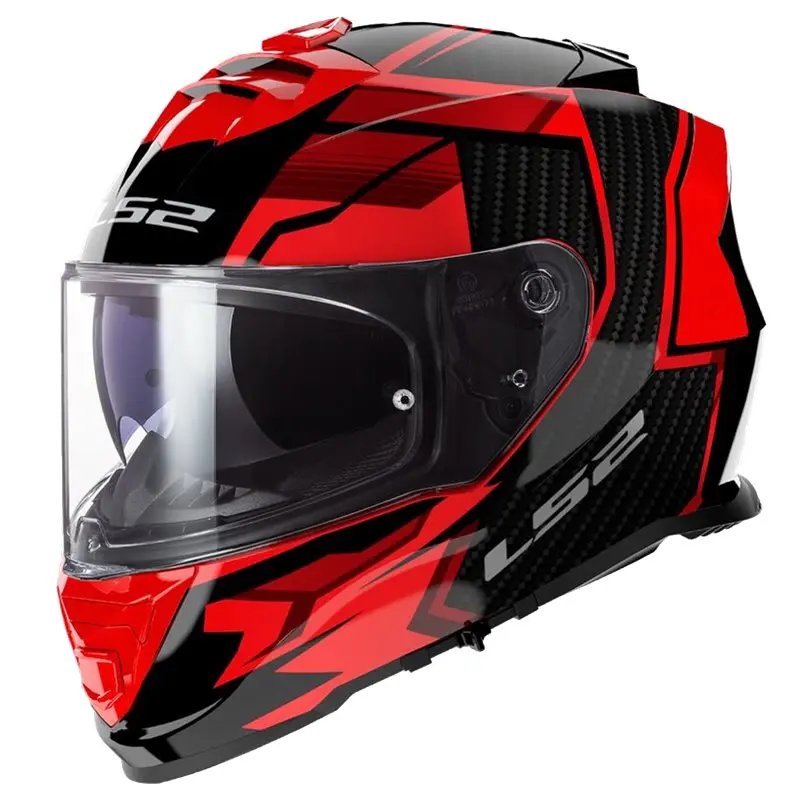 Produkt bilder LS2 Storm II Tracker Svart/Röd MC-hjälm