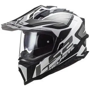 Hjälm Ls2 Mx701 Explorer Alter Matt Svart/Vit