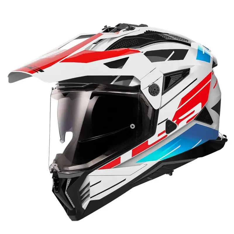 Produkt bilder Hjälm Ls2 Mx702 Pioneer Ii Namib Vit/Blå/Röd