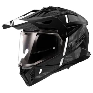 Hjälm Ls2 Mx702 Pioneer Ii Hill Matt Svart/Vit