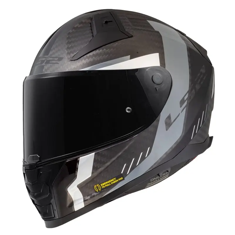 Produkt bilder Hjälm Ls2 Ff811 Vector Ii Carbon Grid Matt Svart/Grå