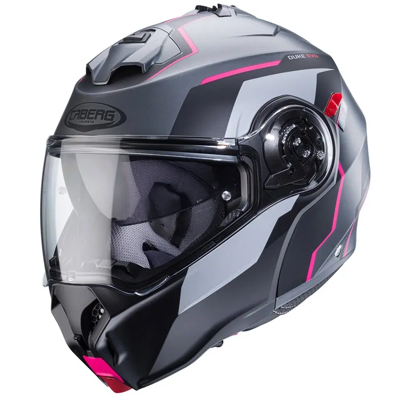 Produkt bilder Hjälm Caberg Duke Evo Move Matt Grå/Svart/Rosa