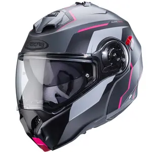 Hjälm Caberg Duke Evo Move Matt Grå/Svart/Rosa