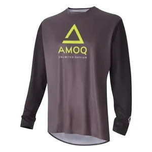 AMOQ Ascent Comp Crosströja Grå/Svart/HiVis