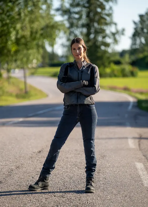 Produkt bilder Halvarssons Arvika Allvädersjacka Svart/Grå Dam