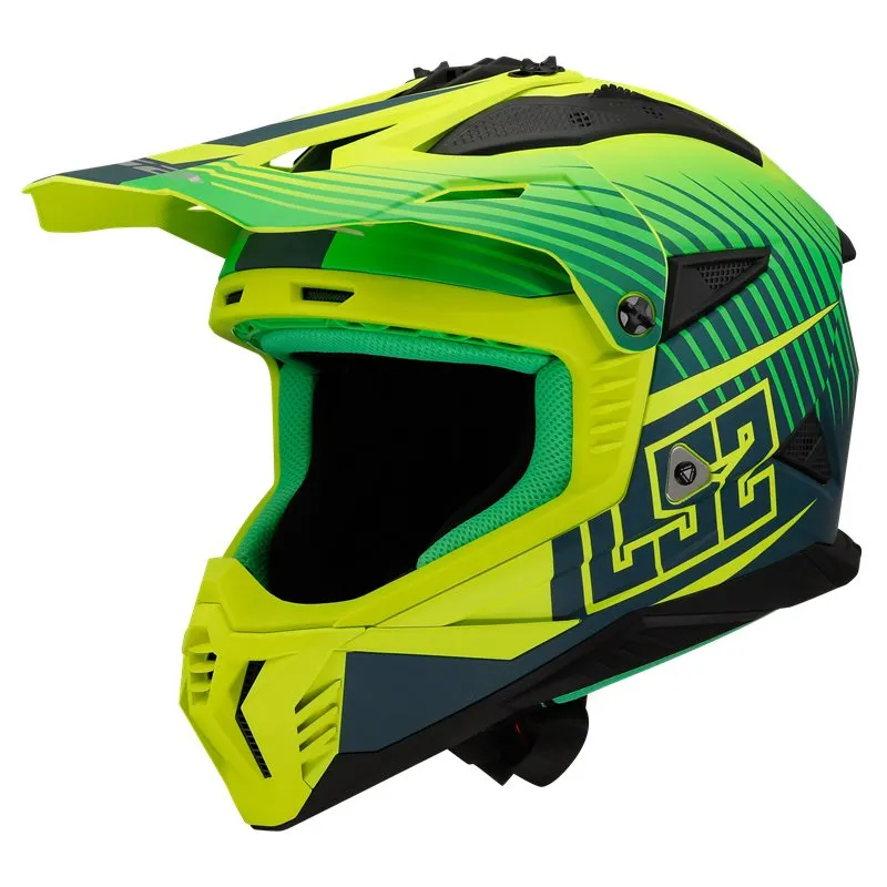 Produkt bilder LS2 Fast II MX708 Duck Matt Grön/gul