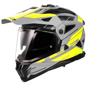 HjÄlm ls2 mx702 pioneer ii namib matt grÅ/gul 3xl