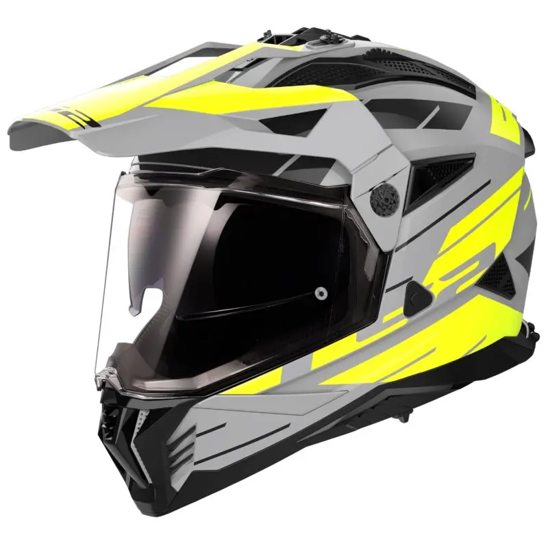 Produkt bilder HjÄlm ls2 mx702 pioneer ii namib matt grÅ/gul 3xl