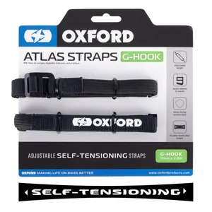 Oxford Atlas G Hook 17mm X 2.0m Svart Pair
