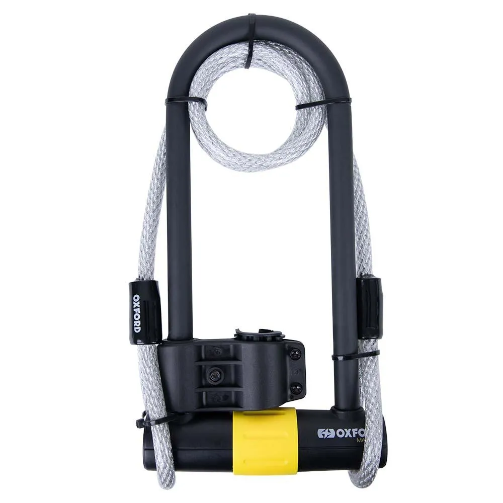 Produkt bilder Oxford Magnum Duo U Lock 315mm X 170mm With Bracket  Cable 1.2m X 12mm