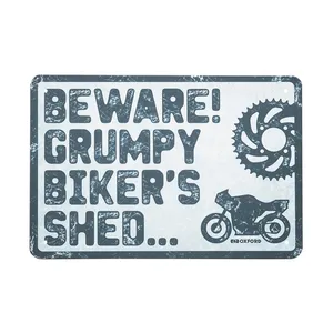 Oxford Garage Metal Sign: Beware