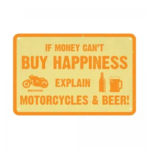 Oxford Garage Metal Sign: Buy Happiness