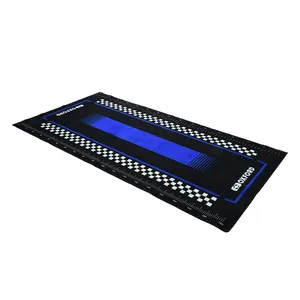 Oxford Workshop Mat Pitlane Yama Blue L 200 X 100cm