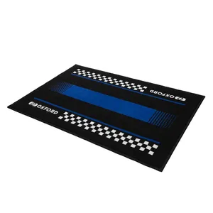 Oxford Door Mat Pitlane Yama Blue 90 X 60cm