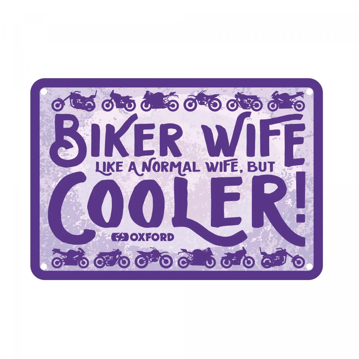 Produkt bilder Oxford Garage Metal Sign: Biker Wife Cooler