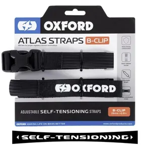 Oxford Atlas B Clip 26mm X 0.7m Black Pair