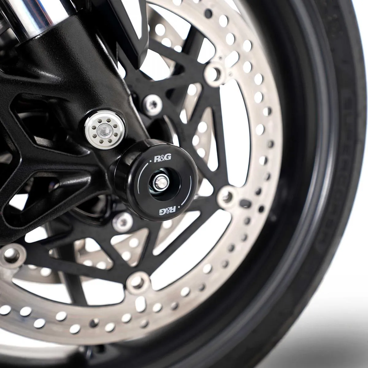 Produkt bilder Fork Protectors Triumph Daytona 660 24  / Trident 660 21  / Tiger 660 Sport 22  / Street Triple Rx 15   / 765 Rs/R/S 17  / Daytona Moto2 765 / 675 Daytona 13  / Street Triple 13 16 Large Bobbin