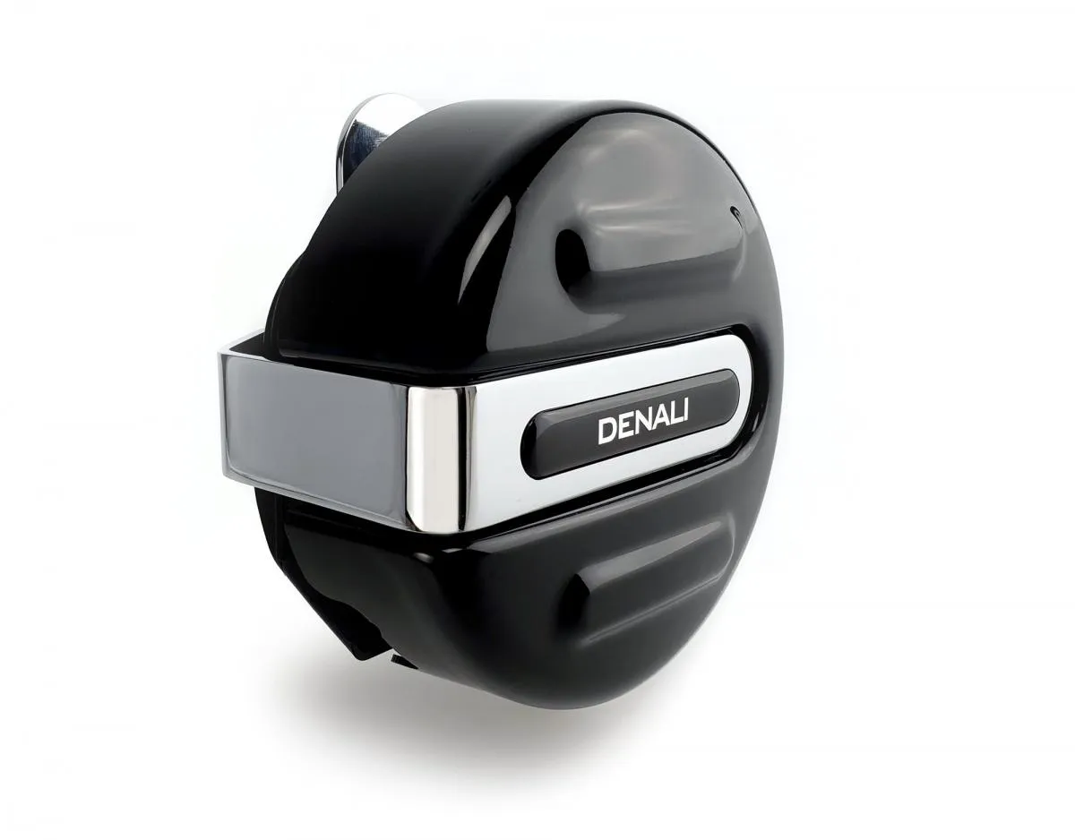 Produkt bilder Soundbomb Horn Cover Gloss Black Chrome Bracket
