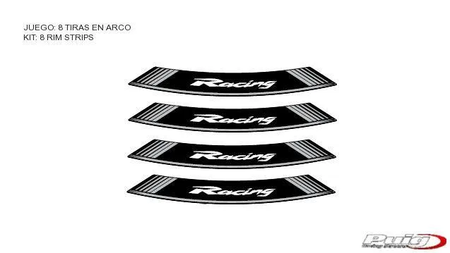 Produkt bilder Kit 8 Rim Strips Racing C/Silver