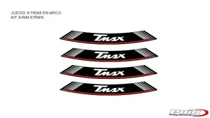 Kit 8 Rim Strips T Max C/Silver