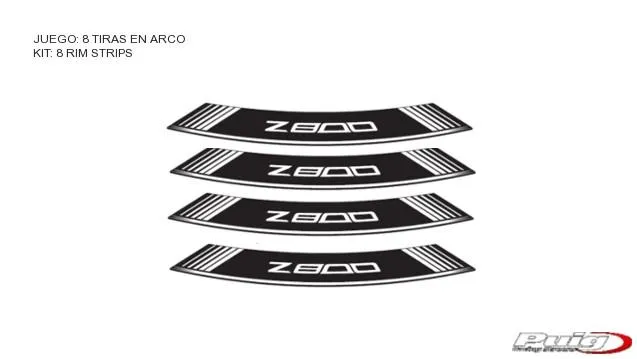 Produkt bilder Kit 8 Rim Strips Z800 C/White